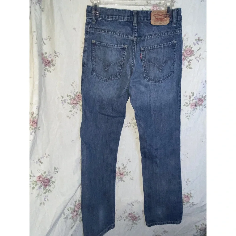 Levi's 505 Faded Straight Leg Jeans Sz 16‎ 28X28